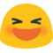 Smiling Face With Open Mouth & Closed Eyes emoji on Google